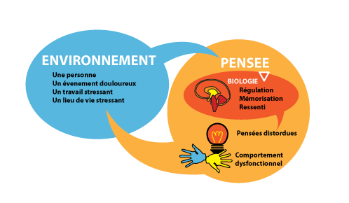 interaction entre pensee, biologie et environnement